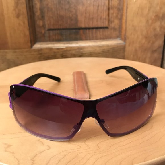 FINAL PRICE - Purple Wrap-Around Full Frame Sunglasses #12 - Picture 6 of 8